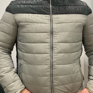 armani jeans reversible jacket